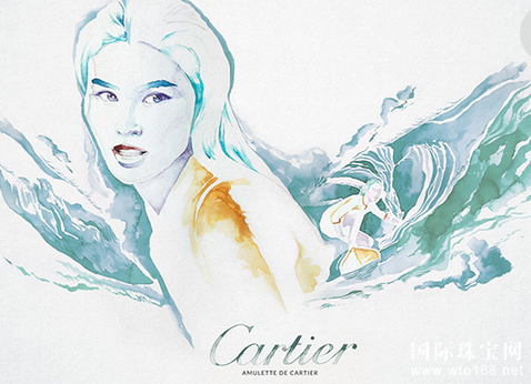卡地亚携手“逐梦女孩”——超模何穗，用充满魔力的信物——Amulettede Cartier系列作品释放梦想，在五彩斑斓的世界中，勇敢遵循内心的力量，开启探寻未来、爱情、和自我的缤纷旅程。