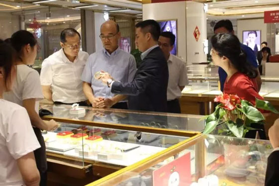 福建省厦门市相关领导到金叶珠宝调研考察